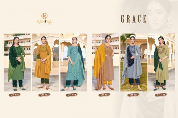 Kanika Grace Beautiful Festive Wear Readymade Salwar